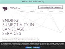 Tablet Screenshot of locaria.com